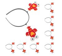 OSOLADY 8 Piezas de Diadema de Langosta para Carnaval y Fiesta de Máscaras, Diadema Creativa de Plástico Rojo Que Reduce Presión y Es Segura Cabeza