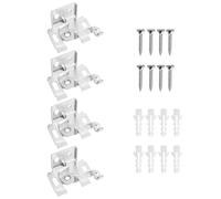 OSOLADY Accesorios para Instalar Cortinas Venecianas, 4 Piezas Código Araña para Persianas, Soporte de Montaje Lateral Compacto para Riel de Cortina, Fijación Práctica para Hogar y