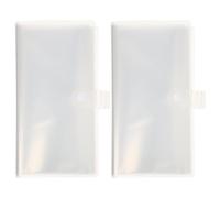 OSOLADY Álbum de Almacenamiento Transparente para Billetes de Avión y Cine, 2 Unidades 40 Fundas por Álbum, Hojas Sueltas para Colección y Organización de Entradas, Accesorio Práctico