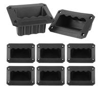 OSOLADY Asas de Plástico para Altavoz 8 Piezas, Mango Lateral Negro 128x89 Mm, Recambio para Gabinete de Sonido y Asa de Transporte para Bafles Profesionales