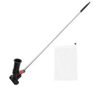 OSOLADY Aspiradora para Estanques, Limpiador de Cabezal de Aspiradora para Piscina, Plástico y Aleación de Aluminio, Negro, Estándar Europeo, para Esquinas y Baldosas, Piscina y Estanque