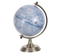OSOLADY Atlas lunar giratorio con forma de globo: modelo geográfico de alta calidad con soporte metálico. Adorno de escritorio para la oficina y decoración interior contemporánea.