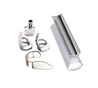 OSOLADY Barra Deslizante de Guitarra de Metal Plata Púas Cómodas y Fácil de Guardar para Instrumentos de Cuerda y Guitarra Eléctrica en Set Completo