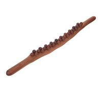 OSOLADY Bastón de Masaje de Madera para Cuerpo Completo, Rodillo Ergonómico Cuentas para Relajación Muscular Hogar