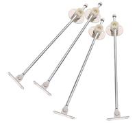 OSOLADY Bisagras de Soporte para Puertas de Armarios de Cocina, 4 Piezas de Hierro Base Redonda, Amortiguador para Cierre Lento en Muebles de Cocina