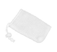 OSOLADY Bolsa de Jabón de Nylon Beige Diseño de Cordón y Bolsillo, Adecuado para Exfoliación y Masaje Que Elimina Células Muertas y Cuida Piel Seca Color Aleatorio