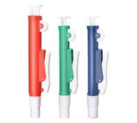 OSOLADY Bomba de Pipeta Manual 3 Piezas Ajustable para Laboratorio Pipetas de 2 Ml Azul 10 Ml Verde 25 Ml Rojo Instrumento Manual de Laboratorio