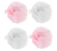 OSOLADY Borlas de Polvo Maquillaje 4 Piezas, Esponjas Secas Portátiles para Rostro, Almohadillas de Limpieza Facial Suaves, Aplicador Polvo Compacto para Uso Diario y Varios estilos