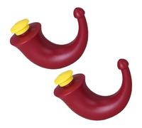 OSOLADY Botella de Lavado Nasal de Plástico Roja 2 Piezas Limpiador Nasal para Adultos Compacta para Limpieza y Alivio de Portátil