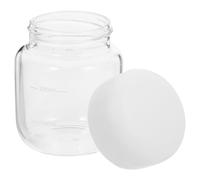 OSOLADY Botella de Vidrio de Borosilicato de 300ml, Reutilizable y Fácil de Limpiar, Transparente y Pequeña para Uso Portátil On-the-go