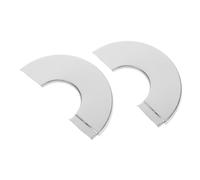 OSOLADY Brida dividida de pared de plomería para cubierta del plato de ducha, plata, para tuberías de agua y tubo de brazo de cabezal de ducha, uso en hogar