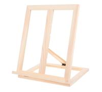 OSOLADY Caballete de Pintura de Mesa Ajustable de Madera Maciza Gruesa, Soporte Plegable 4 Alturas para Óleo y Acuarela, Expositor Portátil para Artistas y Estudiantes, Organizador