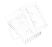 OSOLADY Caja Almacenamiento Plástico Transparente para Casetes, Estuche Rígido 2 Piezas, Protección contra Humedad para Grabaciones en Casa