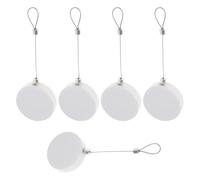 OSOLADY Caja Antirrobo Retráctil de 5 Piezas Cable de Acero de 90 Cm, Enrollador Automático para Gestión Segura de Cables en Tiendas y Exposiciones Electrónicas