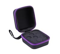 OSOLADY Caja de Aceites Esenciales 7 Ranuras y Capacidad de 5 Ml, Bolsa de Almacenamiento Eva a Prueba de Golpes Ruedas para Transporte y Uso en Hogar