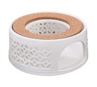 OSOLADY Calentador de Té Cerámico para Tetera Base Calefactora de Color Claro, Preservación de Calor y Calefacción Adecuado para Casa o Restaurante