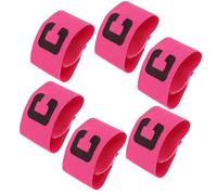 OSOLADY Capitán de Nylon para Entrenamiento y Partidos 6 Brazaletes Elásticos y Ajustables Protección contra Lesiones para Fútbol para Jóvenes y Adultos