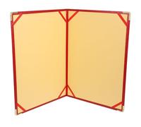 OSOLADY Carpeta de Portafolio Roja para Oficina y Reuniones, Adecuada para Contratos, Recetas y Almacenamiento de Tarjetas y Documentos