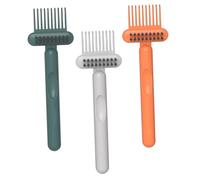 OSOLADY Cepillo de Limpieza para Peines 3 Piezas Herramienta Quitapelusas de Airbag para Eliminar Cabello y Suciedad, Herramienta de Limpieza Ligera y Ergonómica para Uso Color Aleatorio