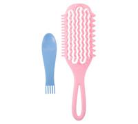 OSOLADY Cepillo rizador de malla hueca para volumen al cabello fácilmente, peine de peluquería para definir ondas y rizos, portátil para fiestas, reuniones o viajes.