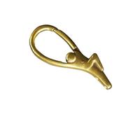 OSOLADY Cierre de Langosta de Latón Dorado Ligero y Resistente Clip Diseño Retro Hecho a Mano para Llavero en Forma para Manual DIY y Creación de Colgantes