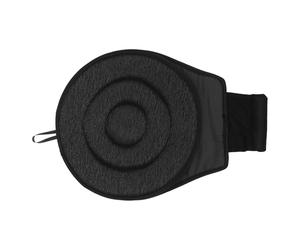 OSOLADY Cojín Giratorio para Asiento de Coche Doble Aro Negro, Reutilizable, Antidesgaste, Multifuncional para Personas Mayores y Embarazadas, Almohadilla Ergonómica para Vehículo