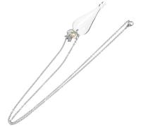 OSOLADY Collar de Botella Pequeña de Vidrio Transparente Cadena, Mini Frasco para Guardar Recuerdos, Material Resistente que No se Desvanece, Adecuado para Luna de Miel