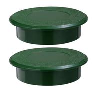 OSOLADY Cubierta de Copa de Golf Verde Portátil 2 Piezas de Plástico para Entrenamiento y Práctica en Putting Green, Protege contra Polvo y Escombros