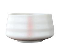 OSOLADY Cuenco de Cerámica Blanco Ceremonia del Té Estilo Japonés Tradicional Superficie Lisa y Diseño Original para Embellecimiento del Hogar