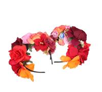 OSOLADY Diadema de Flores de Tela Rosas Naturales, 2 Piezas Cómodas y Resistentes que Nunca se Desvanecen, Adecuado para Fiestas y Cosplay