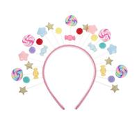 OSOLADY Diadema de piruleta, diadema de con dibujos animados, accesorios de princesa para fiestas, carnavales, disfraces, tocados para niñas y mujeres.