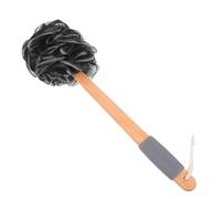 OSOLADY Esponja de Ducha Larga Mango Antideslizante de Carbón de Bambú, Exfoliante Corporal Natural para Limpieza Profunda, Depurador Corporal para Baño y Viajes, Esponja Vegetal