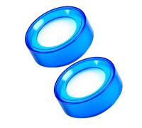 OSOLADY Esponja para Contar Dinero 2 Piezas Transparente Azul Humedecedor de Dedos para Oficina Bancaria Material Plástico y Esponjoso Absorción Rápida para Gestión Efectiva de Billetes