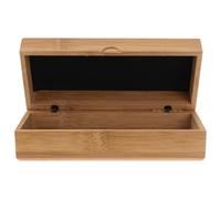 OSOLADY Estuche Plegable de Bambú para Gafas Cierre de Resorte, Caja Portátil para Gafas de Sol y Uso en Viajes y Almacenamiento