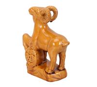 OSOLADY Figura de Oveja Cerámica Tradicional China, Estilo Vintage, 15 Cm