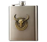 OSOLADY Frasco de Bolsillo para Acampar en Acero Inoxidable, Petaca Resistente y Ligera para Bebidas Alcohólicas, Adecuado para Actividades al Aire Libre y Excursiones