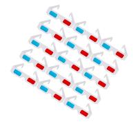 OSOLADY Gafas para Ver y Tridimensionales de Papel Rojo y Anaglifo Pack de 40 Unidades para Películas y Cumpleaños