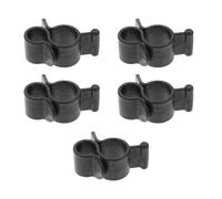 OSOLADY Ganchos Negros para Luces de Cadena Exteriores, Clips Plásticos Reutilizables en Forma de S, 5 Piezas para Toldos y Accesorios de Caravanas y Autocaravanas