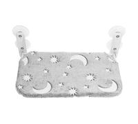 OSOLADY Hamaca Plegable para Ventana de Gato con Material Cómodo de Felpa y Diseño de Estrellas Brillantes para Uso Interior, sin Cables y Fácil de Montar