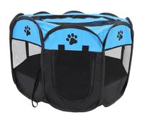 OSOLADY Jaula Plegable para Perros Grandes con Tela Oxford y Puerta de Malla Transpirable, Parque Portátil Adecuado para Viaje y Descanso en Forma Octogonal