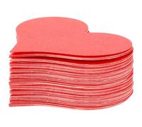 OSOLADY Juego de 100 Tarjetas de Corazón Rojo para San Valentín, Tarjetas Pequeñas de Papel 7x8 Cm para Felicitación y Decoración de Corazón, Kit Creativo DIY para Mensajes y Fiestas