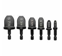 OSOLADY Juego de 6 Piezas Expansor de Cobre para Aire Acondicionado Mango Hexagonal Negro, Herramienta Profesional para Abocardadores en Mantenimiento de Refrigeradores Celebración Verano