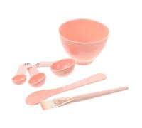 OSOLADY Juego de 6 Piezas para Mascarillas Faciales para Mujer Cuencos de 2.5ml, 5ml y 15ml, Barra Mezcladora Portátil y Herramientas de Belleza de Pp y Madera
