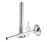 OSOLADY Juego de Accesorios para Máquina de Hacer Embutidos de Acero Inoxidable 420, Embudo y Tubo de Relleno de 12mm y 19mm, Kit 2 Piezas Soporte para Picadora Doméstica Diámetro 55mm,