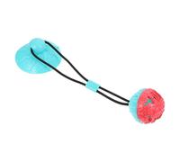 OSOLADY Juguete Interactivo para Perros Bola TPR con Ventosa Dispensador de Comida Limpiador Dental y Juguete de Morder para Mascotas Alivia Estrés y Fomenta Vínculo