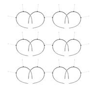 OSOLADY Kit de Bricolaje para Hacer Diademas Trenzadas Negras Resortes, 12 Piezas, Accesorios Cabello para Mujeres en Fiestas y Halloween