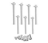OSOLADY Kit de reparación de abanicos plegables de 7 juegos, remache de eje de hierro, remache y tuerca para ventilador de mano, estructura simple, para reparar por cuenta propia