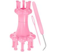 OSOLADY Kit de Tejido Manual de Doble Cabezal para Tejer Hilo de Plástico Máquina de Tejer DIY para Bufandas y Pulseras Hilo de Algodón y Lana Carrete de Tejido para Manualidades