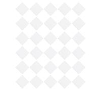OSOLADY Láminas Ligera y Fácil de Cortar de Malla de Plástico Blanco Cuadrada 30 de 8x8 Cm para Punto de Cruz Adecuado para Manualidades y Bordados