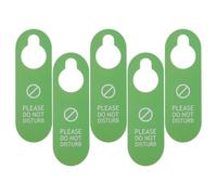 OSOLADY Letreros de Puerta Doble Cara Pvc, 5 Piezas No Molestar por Favor Limpie”, Colgadores para Hotel, Oficina y Hogar, Señal de Privacidad y Limpieza, Resistentes y Versátiles